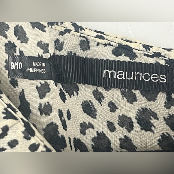Maurices Black and Leopard Print Midi Dress. 9/10 (M) - Picture 4 of 7